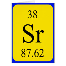 Element 38 card - Strontium