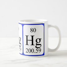 Element 80 white mug - Mercury