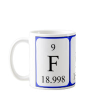 Element 9 white mug - Fluorine