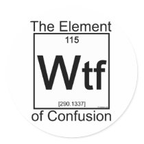 Element WTF Round Sticker