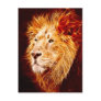 Elemental lion post card