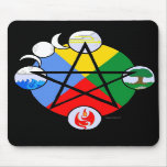 Elemental Pentagram Mousepad