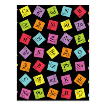 Elementary Periodic (Dark) Post Card