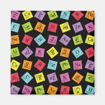 Elementary Periodic (Dark) Refrigerator Magnets