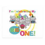 Elephant 1st Birthday T shirts and Gifts Postcard