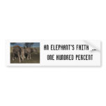 elephant, An elephant's faithfulone hundred per... Bumper Stickers