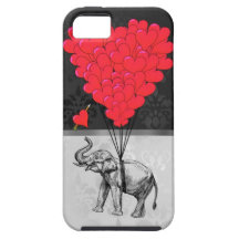 Elephant and love heart