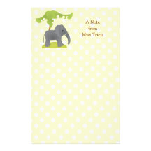 Elephant and Tree Stationery Paper