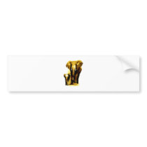 Elephant & Baby Elephant Bumper Stickers
