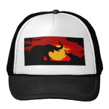 Elephant, Baby Elephant & Sunset Hats