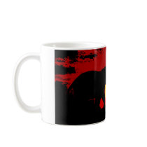 Elephant, Baby Elephant & Sunset Coffee Mugs