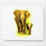 Elephant & Baby Elephant Walking Mouse Pads