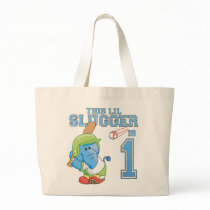 Elephant Baseball 1st Birthday Tote Bag