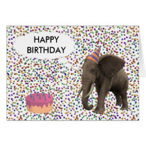 Elephant Birthday cards