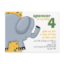 Elephant • Birthday Invitation postcards