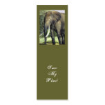 Elephant bookmark Save My Place! Business Card Templates