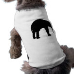 Elephant Calf Silhouette Pet Tee Shirt