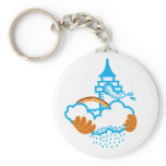 Elephant castle in the air keychains