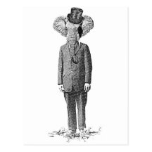Elephant dandy post card
