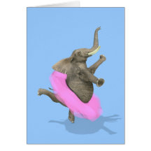 Elephant En Pointe Card
