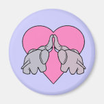 Elephant Heart Refrigerator Magnets