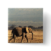 Elephant in front of Kilimanjaro Pins