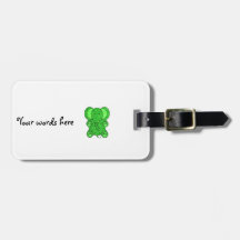 Elephant in light green glitter.png