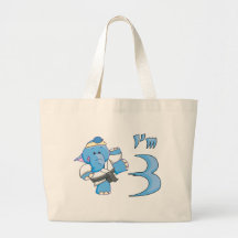 Elephant Karate 3rd Birthday Bags