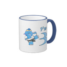 Elephant Karate 3rd Birthday Coffee Mugs
