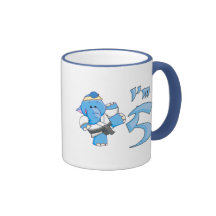 Elephant Karate 5th Birthday Mug