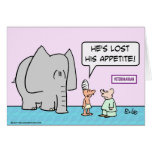 elephant lost appetite veterinarian cards