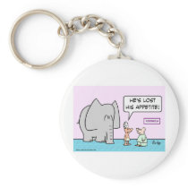 elephant lost appetite veterinarian keychain