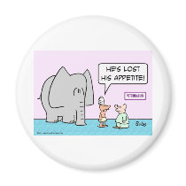 elephant lost appetite veterinarian refrigerator magnets