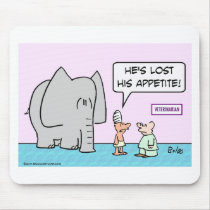 elephant lost appetite veterinarian mouse pad