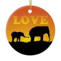 Elephant Love - Ornament