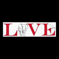 Elephant Lover Bumpersticker bumper stickers