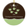Elephant Mobile Baby's First Christmas Ornament