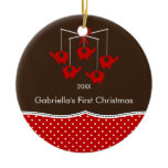 Elephant Mobile Baby's First Christmas Ornament