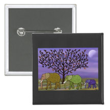 Elephant Moon Button