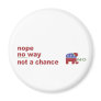 Elephant no way not a chance refrigerator magnet