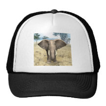 Elephant on the Savanna Trucker Hat