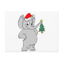 Elephant (Santa Hat) postcards