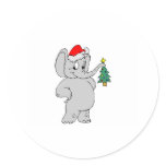 Elephant (Santa Hat) stickers
