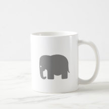 Elephant Silhouette Mugs