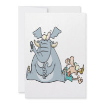 elephant sitting on my chest custom announcements