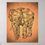 "Elephant Spirit" - version2, surreal totem animal
