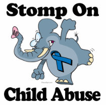 Elephant Stomp On Child Abuse Photo Cut Out