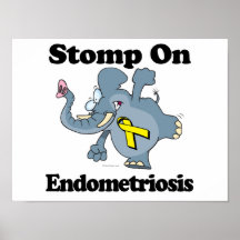 Elephant Stomp On Endometriosis Print