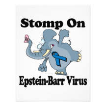 Elephant Stomp On Epstein-Barr Virus Custom Invitation