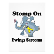 Elephant Stomp On Ewings Sarcoma Invitations
